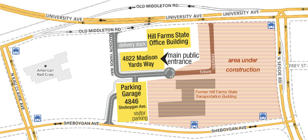 Hill Farms State Office Building map
