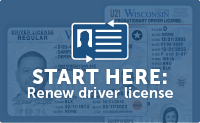 Start here - renew driver license
