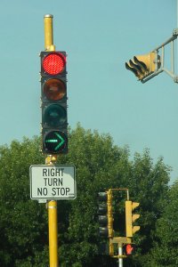 Green Arrow stoplight