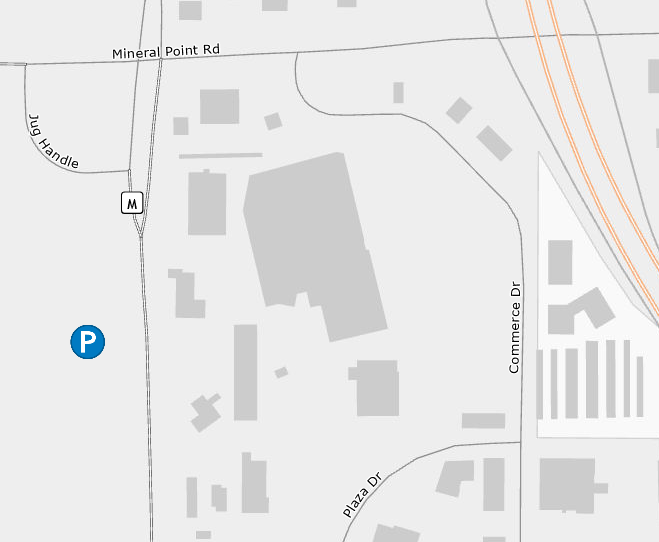 parking lot on the west side of South Junction Rd.