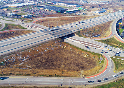 WIS 26 diverging diamond Interchange in Janesville