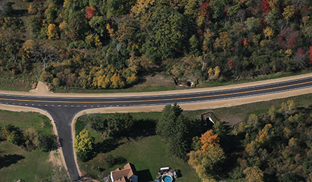 Aerial view of WIS 21