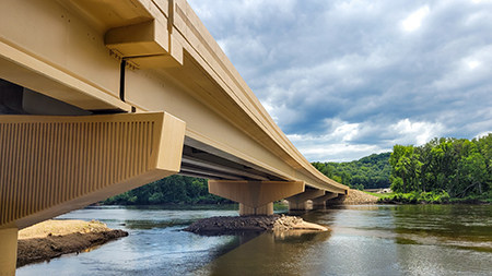 The WIS 130 bridge over the Wisconsin River