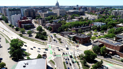 Blair St/E Washington Ave,E Wilson St to Blount St, Dane County, Southwest Region