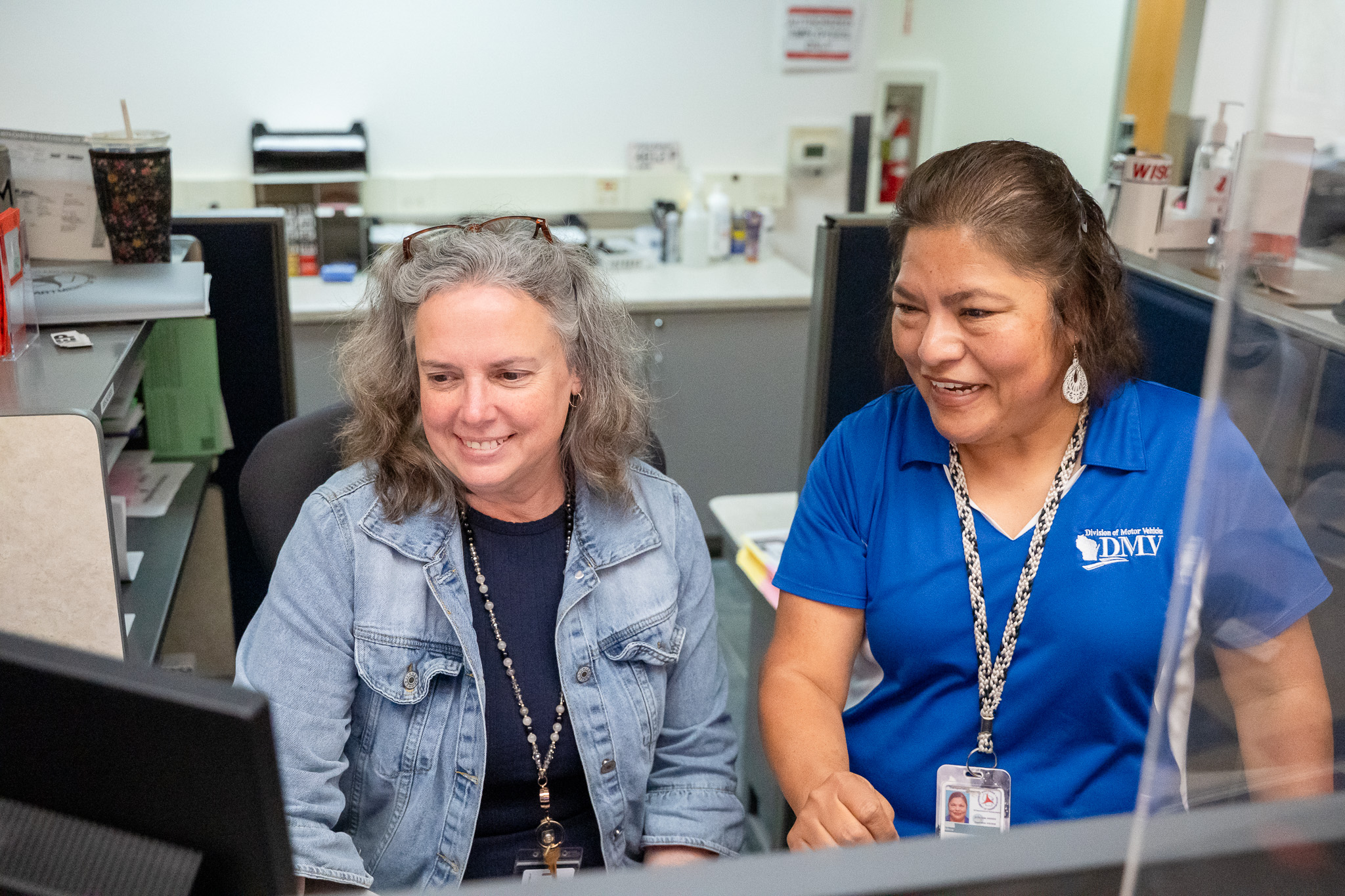 DMV customer service agents