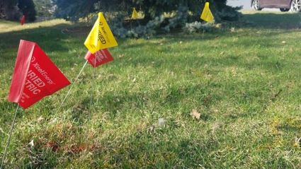 Flag on ground