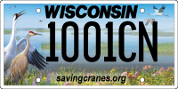 Wisconsin National Guard license plate.