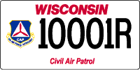 Civil air patrol license plate