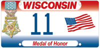 Medal of Honor license plate