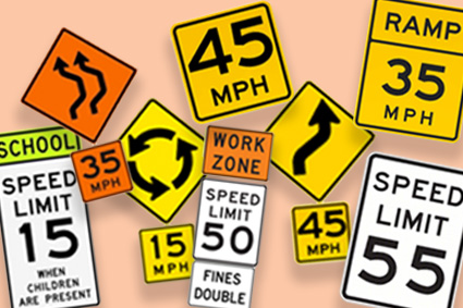 Collection of Speed Limit Types