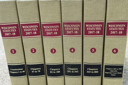 Wisconsin statute books.
