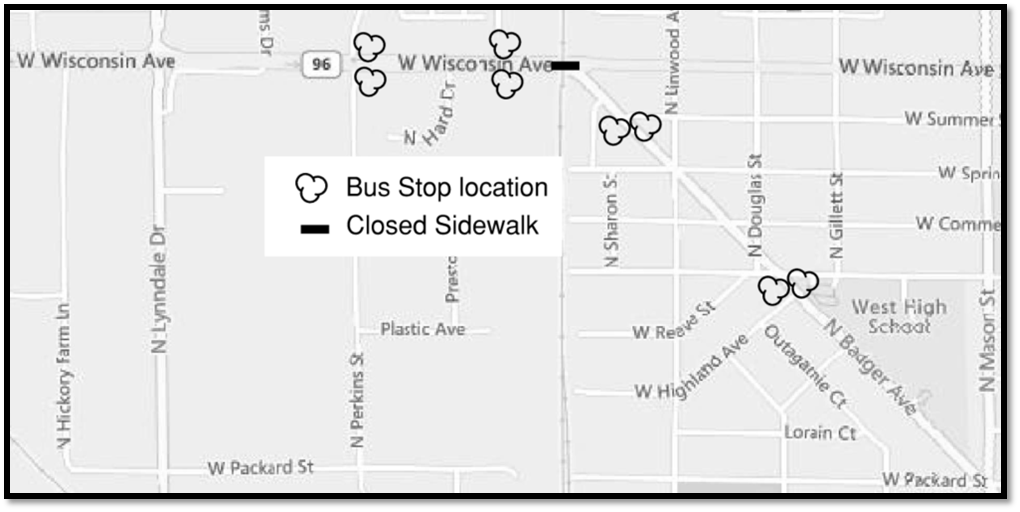 bus stop map