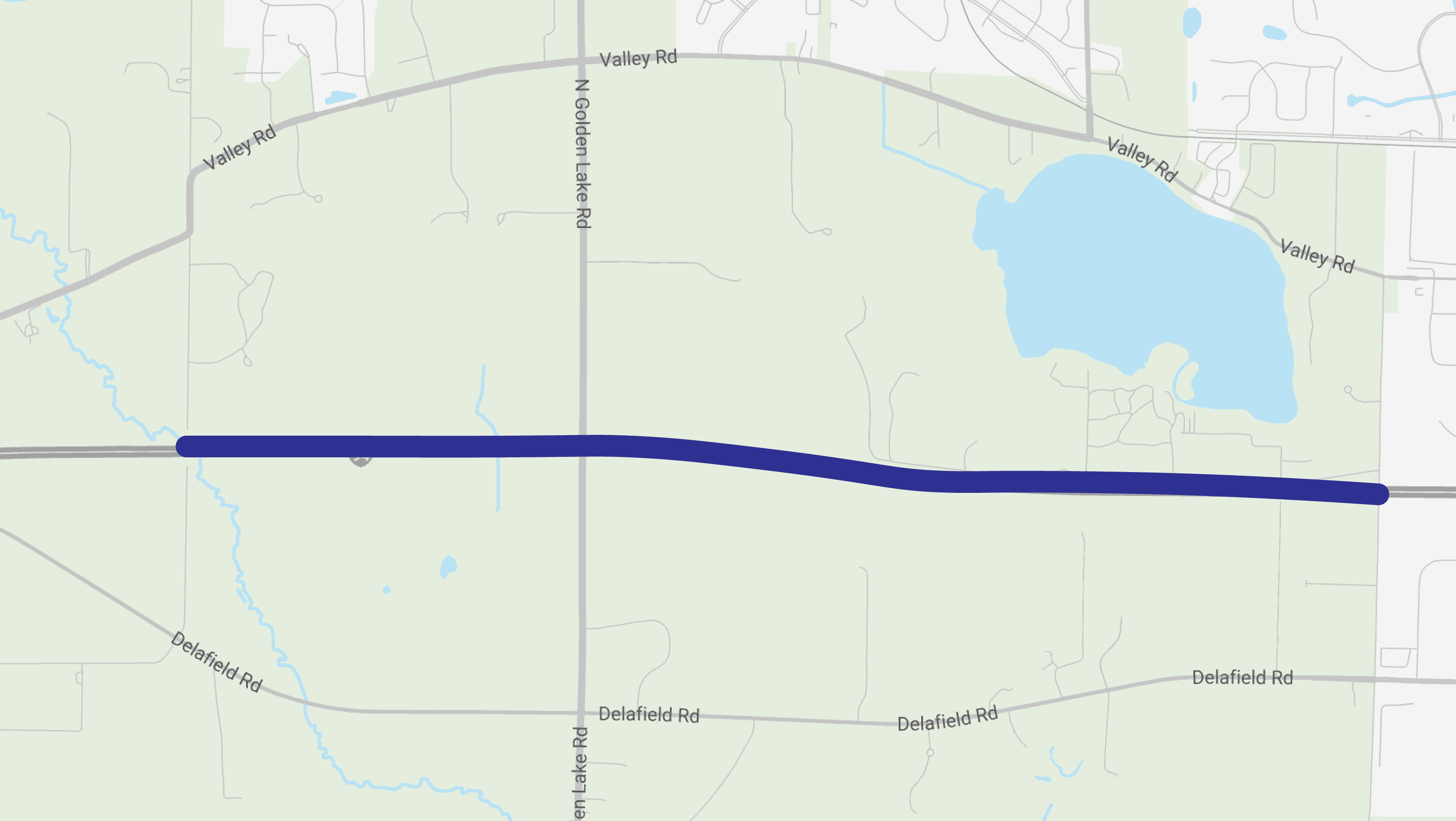 Map of project limits: Morgan Road to Dousman Road