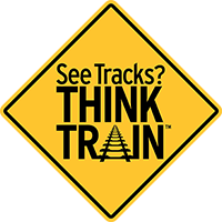 See Tracks? Think Train - Sign