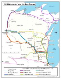 2017 Intercity Bus Route Map