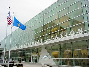 Photo outside of the Milwaukee Intermodal Station