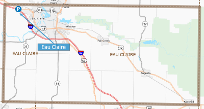 Eau Claire park and ride lots.