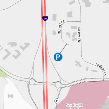 Park and ride East Racine Street