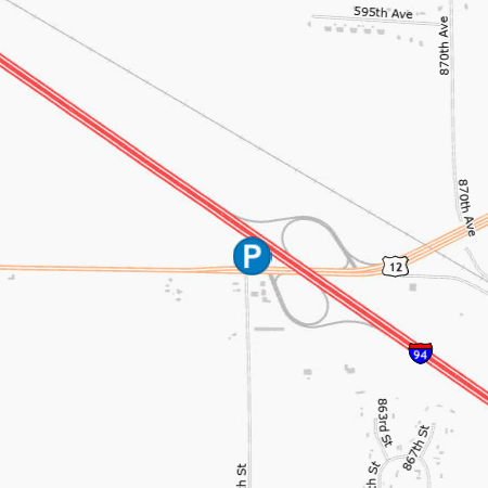 Park and ride Elk Mound