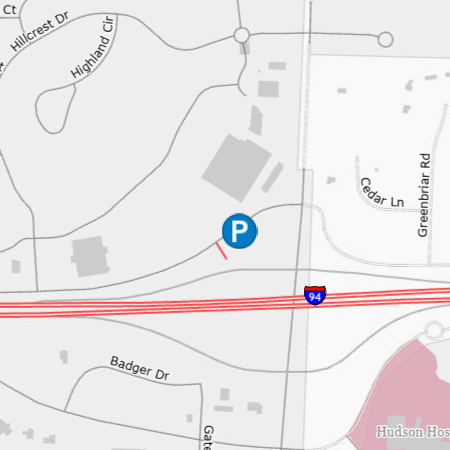 Park and ride Hudson
