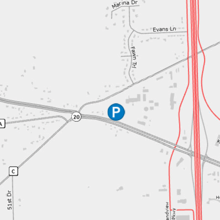 Park and ride Ives Grove