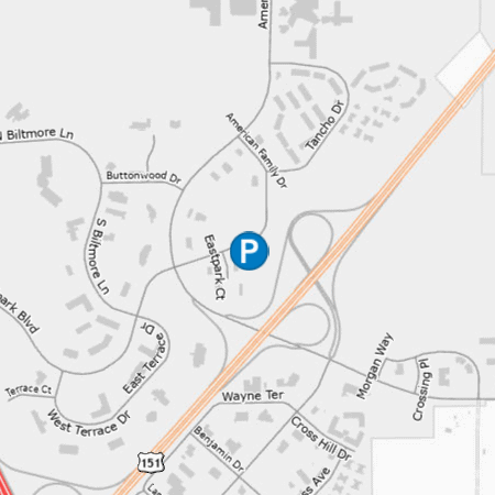 Park and ride Madison American Center