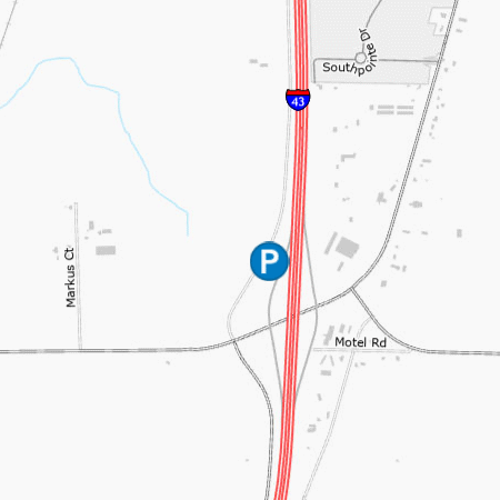Park and ride South of Sheboygan