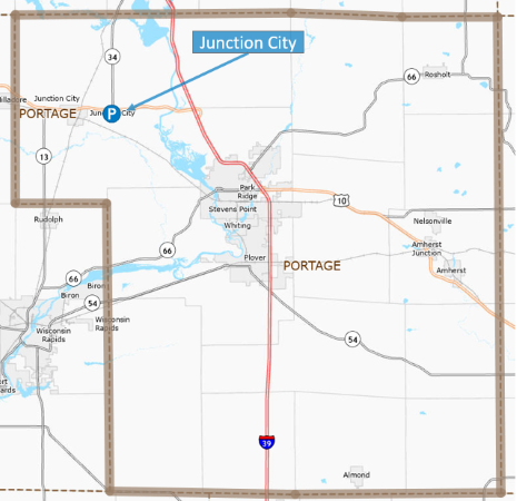 Portage County park and ride lots