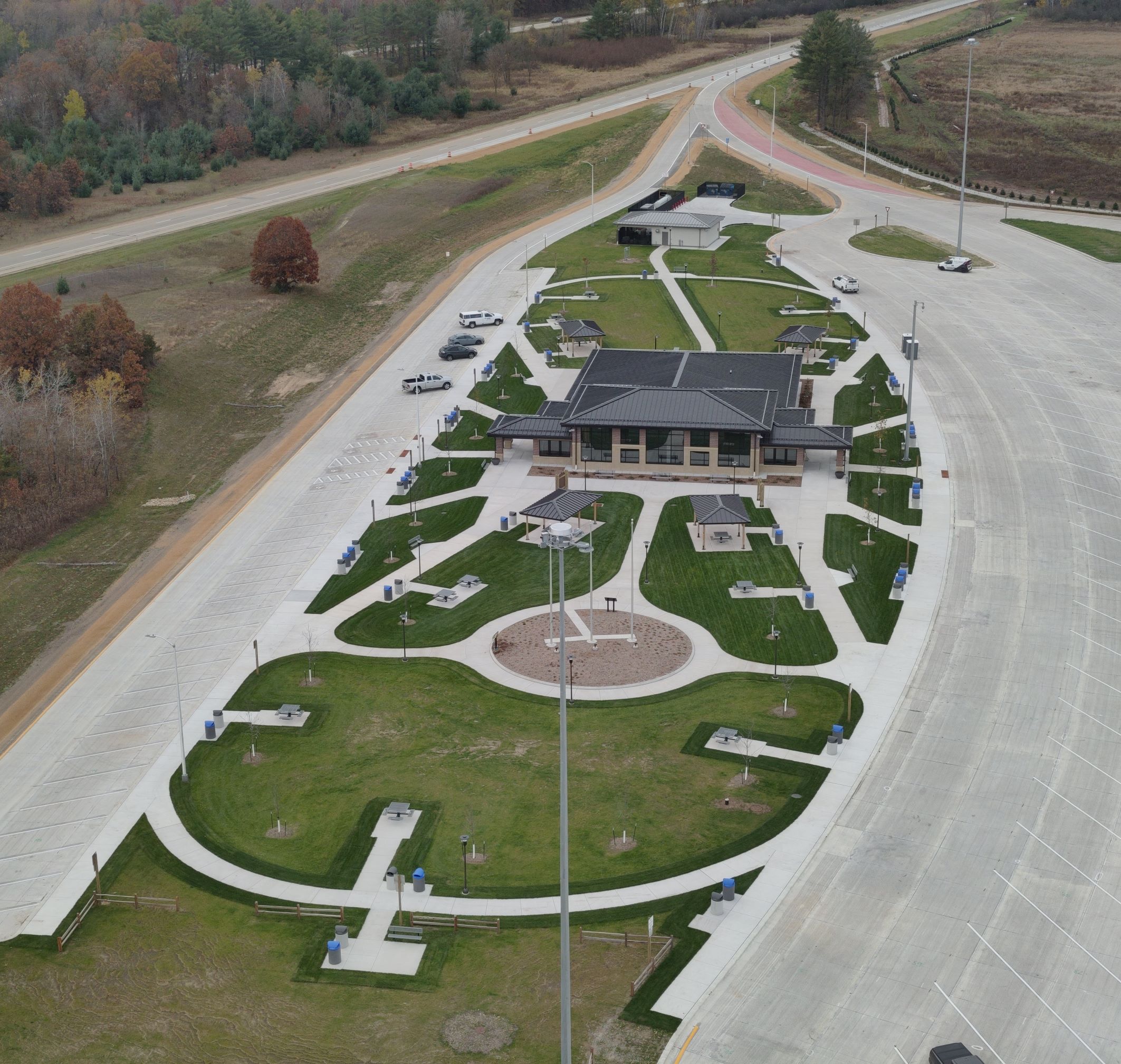 Sparta Safety Rest Area aerial view