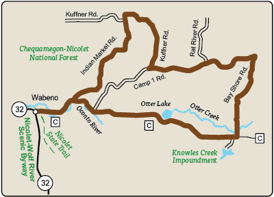 Map of Rustic Road 118