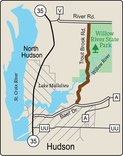 Map of Rustic Road 13