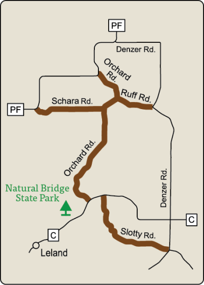 Map of Rustic Road 21