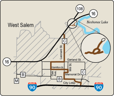 Map of Rustic Road 31