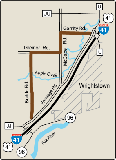 Map of Rustic Road 53