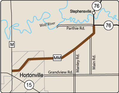 Map of Rustic Road 61