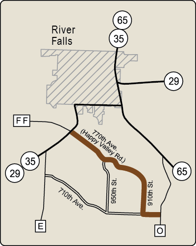 Map of Rustic Road 92